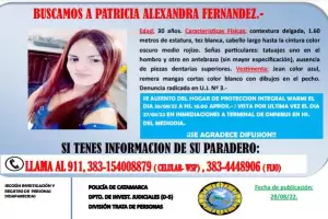 Buscan a una mujer de 30 aos desaparecida en la Capital