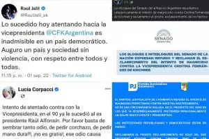Qu dijeron los referentes polticos locales sobre el atentado contra Cristina