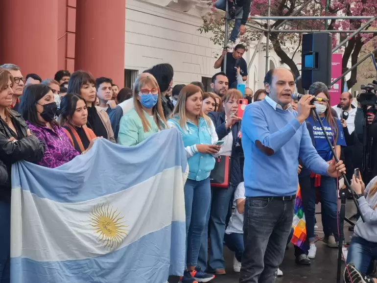 Marcha en apoyo a Cristina