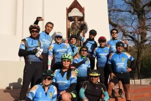 Biciperegrinos transitaron los caminos del Beato Esqui desde La Puerta hasta Piedra Blanca