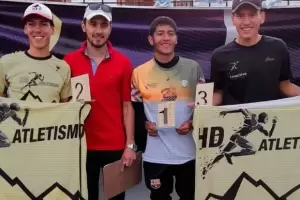 David Nieva gan� la carrera en homenaje a Maxi Brumec