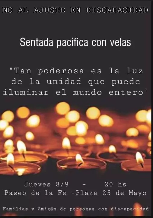 discapacidad velas