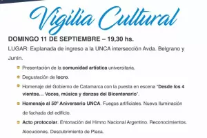 Vigilia Cultural por los 50 aos de la UNCA
