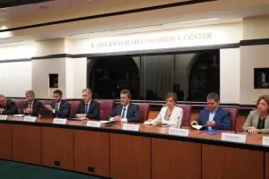 Sergio Massa estuvo en el Rush Conference Center