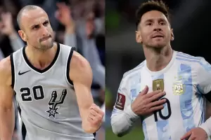 Deberan decir que yo soy el Manu del ftbol: el elogio de Messi a Ginbilli
