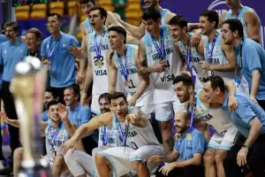 La Seleccin argentina de bsquet gan el campeonato de la AmeriCup, tras vencer a Brasil
