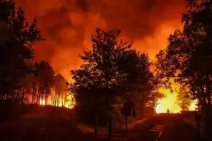 Siguen los incendios en Crdoba: los vientos complican el trabajo de los bomberos