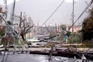El huracn Fiona provoc un apagn general y desborde de ros en Puerto Rico