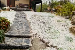 La primavera lleg� con copiosas nevadas en las sierras de C�rdoba