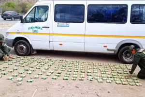 Gendarmera incaut 40 kilos de hojas de coca