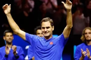 En su ltimo partido como tenista profesional, Roger Federer perdi en dobles junto a Rafael Nadal