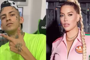 Tras los rumores de romance, L-Gante y Wanda Nara publicaron su primer video juntos