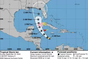 La tormenta Ian crece y se esperan marejadas ciclnicas en Cuba