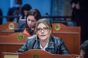 Alicia Paz sali al cruce de Figueroa Castellanos por la situacin de la OSEP