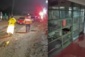 La lluvia fue rcord y provoc serios inconvenientes en barrios del Valle Central y en el "San Juan"