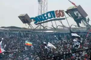 Colaps el techo del estadio de Colo-Colo
