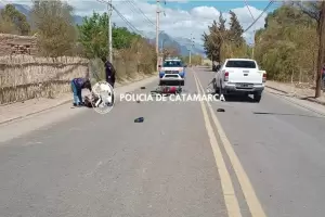 Motociclista lesionado en siniestro vial en Fiambal