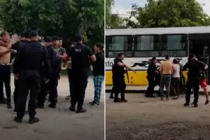 Brian Fernndez fue detenido por atacar a piedrazos un colectivo en Santa Fe