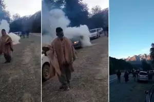 Villa Mascardi: mapuches hicieron una ceremonia frente a las tierras que haban tomado y fueron desalojados