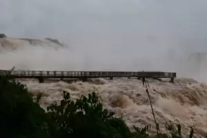 Cerraron el Parque Nacional Iguaz por las intensas lluvias