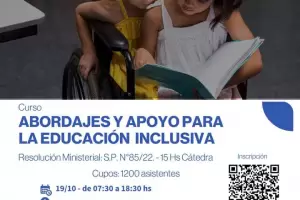 Realizarn una capacitacin en "Abordajes y apoyo para la educacin inclusiva"
