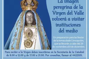 Inician las visitas de la imagen peregrina de la Virgen del Valle