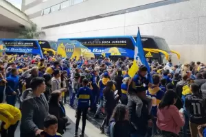 Se define el torneo: Boca lleg a Rosario para jugar contra Newell's y los hinchas coparon el hotel