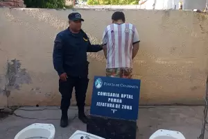 Lo sorprendieron in fraganti robando los sanitarios de un balneario