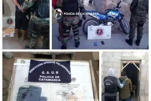 Allanamientos terminaron con tres detenidos y ochenta mil pesos secuestrados