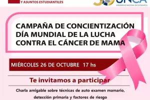 Charla sobre tcnicas de autoexamen mamario en la UNCA