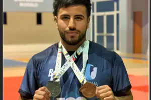 Toms Daz Bollada logr dos de las nueves medallas de Argentina en los 
Panamericanos en Mxico
