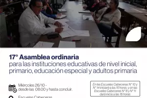 17 Asamblea ordinaria de nivel inicial, primario, educacin especial y adultos primaria