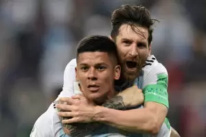 Messi le dio like a un posteo de Marcos Rojo en la celebracin del ttulo de Boca y caus revuelo