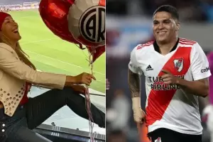 Juanfer Quintero le dio un regalo especial a la esposa de Marcelo Gallardo