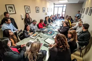 Las ministras de Salud y Trabajo se reunieron con los diputados