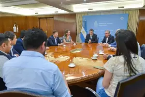 Ral Jalil, Sergio Massa y Jorge Neme se reunieron en Buenos Aires