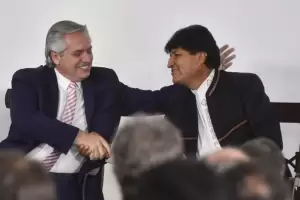 Mientras Cristina est en la UOM, Alberto Fernndez tiene un acto paralelo con Evo Morales