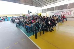 El Frente de Izquierda y MST realizaron un acto en contra de la megaminera