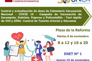 Vacunacin, control y test rpidos en la UNCA y la ENET