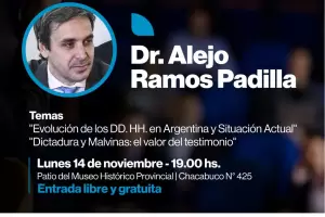 Ramos Padilla disertar hoy en el Museo Histrico