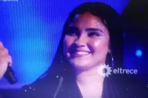 A Rochi Orellana se le complic pero sigue en Canta Conmigo Ahora