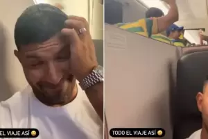 El Kun Agero viaj a Qatar con un grupo de hinchas brasileos: "Brasil va a ser campen"