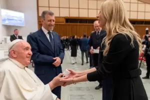 El Papa Francisco recibi� a Fabiola Y��ez en el Vaticano