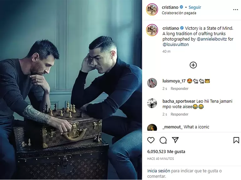 Legendaria partida de ajedrez entre Cristiano Ronaldo y Lionel