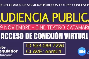 Audiencia pblica: el ENRE inform los datos para participar