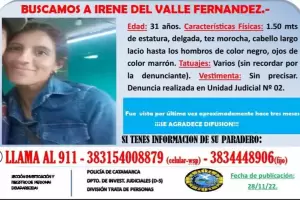 Intensa bsqueda de Irene del Valle Fernndez