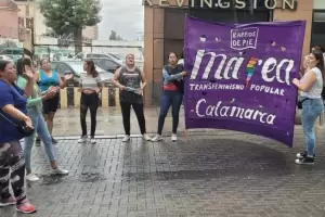 Familiares de vctima de abuso protestaron frente a la Corte de Justicia