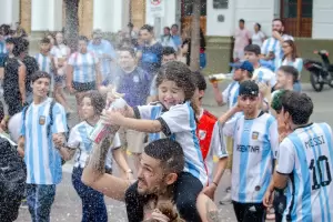 Las imgenes del festejo en el centro capitalino