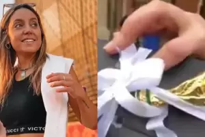 Un qatar sorprendi a una periodista argentina con un costoso regalo durante una entrevista