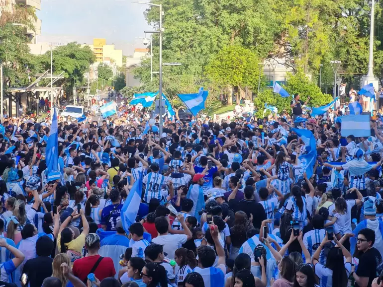 Catamarca celebr el triunfo de Argentina ante Australia